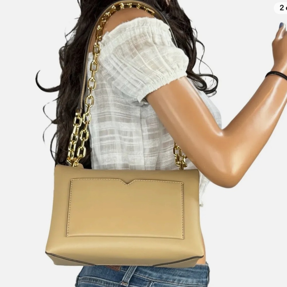 MK Michael Kors Cece Medium Lady
Shoulder Bag Crossbody 
Handbag Satchel Camel - Picture 10 of 17